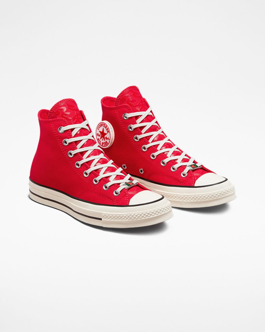 Tenis Converse Chuck 70 Year of the Rabbit Cano Alto Masculino Vermelhas Branco Pretas | PT A057149